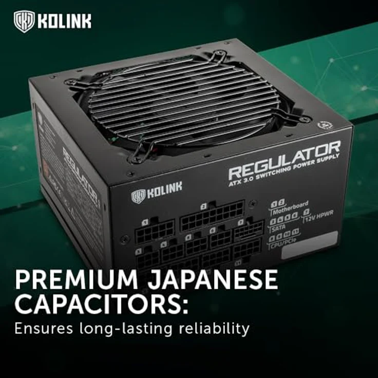 Kolink Regulator 80 PLUS Gold Netzteil, ATX 3.0, PCIe 5.0, modular - 850 Watt (850 W), Schwarz – Bild 4