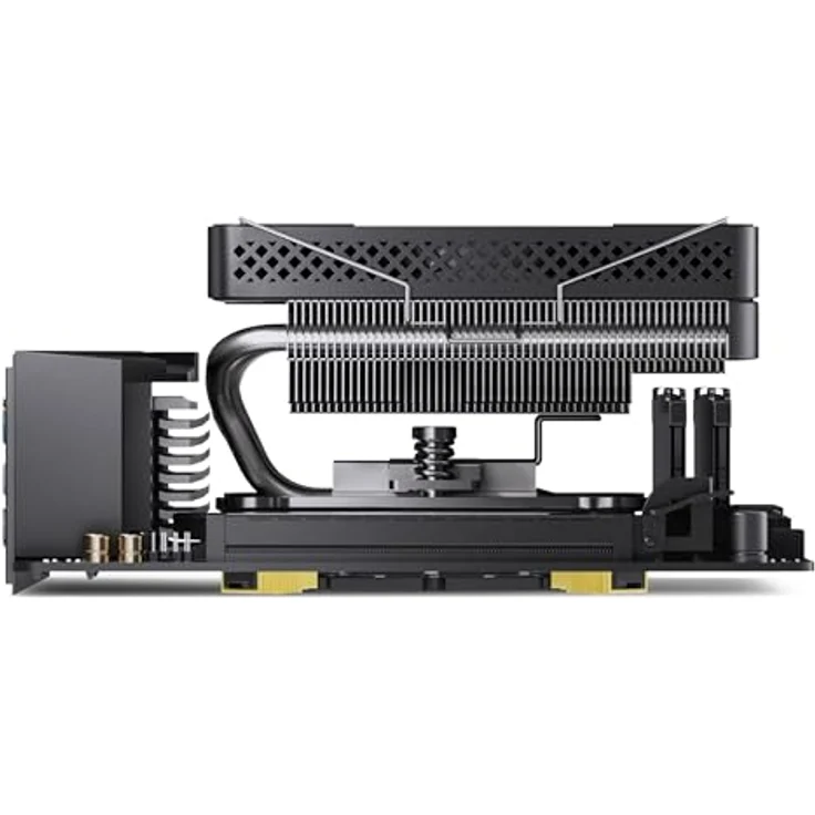 Jonsbo HP600 Low-Profile CPU-Kühler - 120mm, schwarz mit 6 Heatpipes – Bild 3
