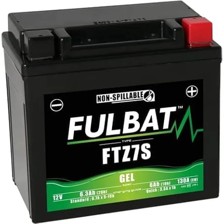 Fulbat FTZ7S SLA / GEL, wartungsfreie VRLA-Batterie, wasserdicht und kaltwettergeeignet, sofort einsatzbereit