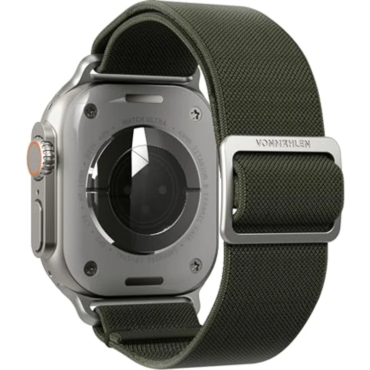Vonmählen Classic Nylon Loop Armband für Apple Watch, 40/41/42 mm, Olive, versandkostenfrei – Bild 4