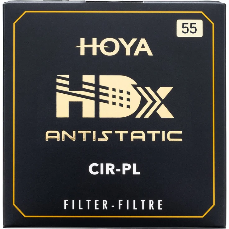 Hoya CIR-PL HDX Antistatic, 55mm Polfilter für lebendige Farben und erhöhte Kontraste, antistatisch