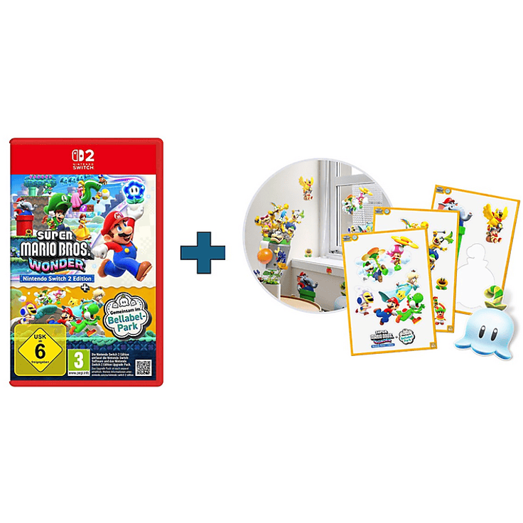 Nintendo SW2 Super Mario Bros. Wonder - Nintendo Switch 2 Edition, 2D-Abenteuer mit Mehrspieler-Attraktionen im Bellabel-Park