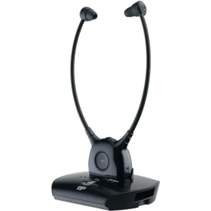 CGV Dolfin Onyx, Kabellose Kopfhörer mit 8 h Akkulaufzeit und Wireless Charging, Schwarz – Bild 1