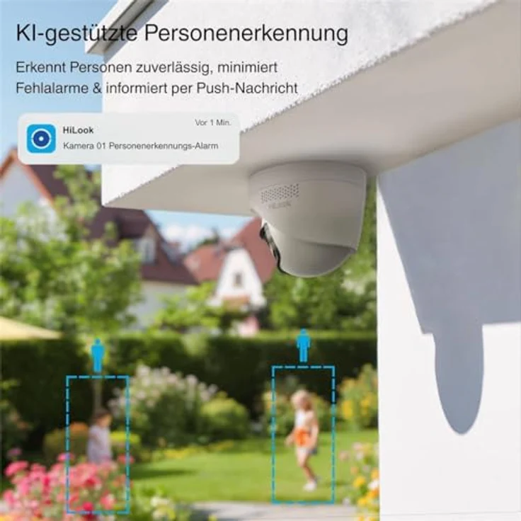 HILOOK IPC-T280HAD-LUF/SL, Kabelgebundene IP Überwachungskamera mit 180° Dual-Lens Panorama, 8 MP Ultra-HD, Smart Hybrid Light, IP67 wetterfest, PoE-fähig – Bild 4