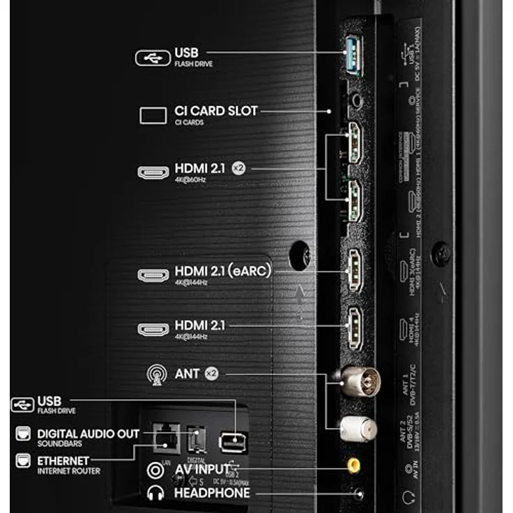 Hisense 85E7NQ Pro 85 Zoll 4K UHD QLED Smart TV, Dolby Vision IQ Atmos, Game Mode PRO, Alexa Built-In, Dunkelgrau [2024] – Bild 4
