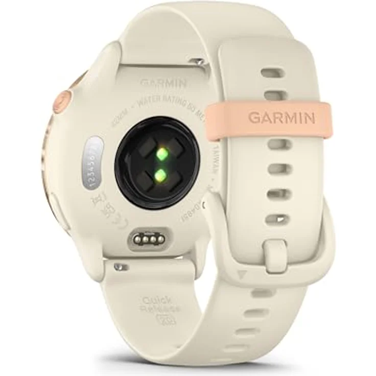 Garmin Vivoactive 6, 42 mm GPS-Fitness-Smartwatch mit AMOLED-Display, Herzfrequenz-Tracking und in Bone/Pink Dawn Metallic – Bild 9
