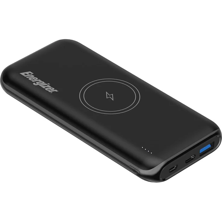 In diesem Fall wäre der geeignete Produkttitel:\n\nENERGIZER QE10009PQ Powerbank Lithium Polymer (LiPo) 10000 mAh Kabelloses Aufladen Schwarz, 10000mAh, 37Wh
