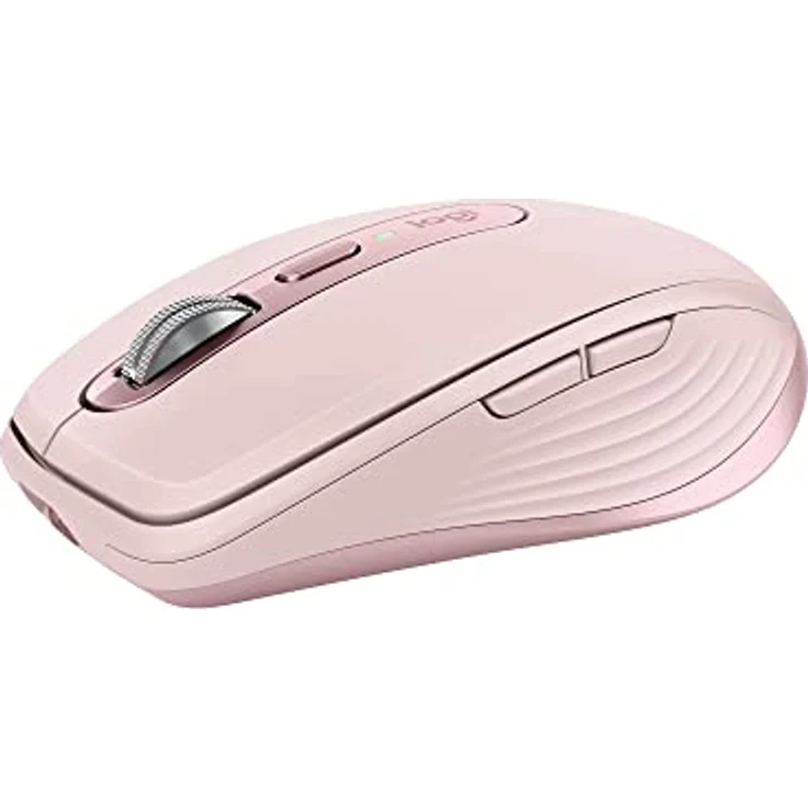 Logitech MX Anywhere 3S Compact Kabellose Maus, Fast Scrolling, 8K DPI Any-Surface Tracking, Quiet Clicks, Programmierbare Tasten, USB C, Bluetooth, Windows PC, Linux, Chrome, Mac - Rosa – Bild 1