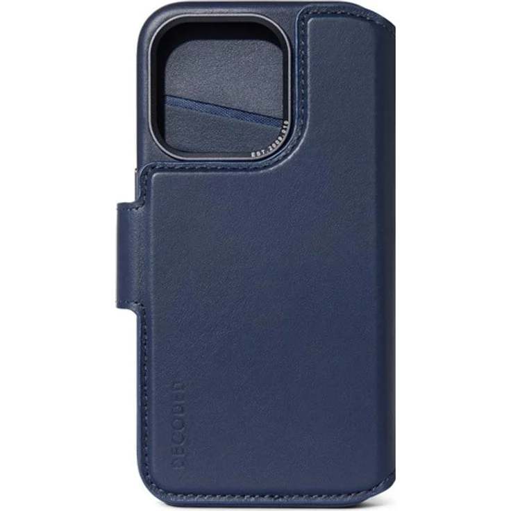Decoded Leather Detachable Wallet für iPhone 15 Pro, 2-in-1 mit drei Kartenfächern, True Navy – Bild 8