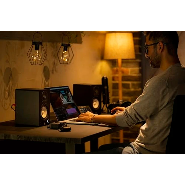 Yamaha HS4, 2-Wege Aktivlautsprecher Paar, Bassreflex 4.5", 52W, flacher Frequenzgang, Raumsteuerung, schwarz – Bild 2