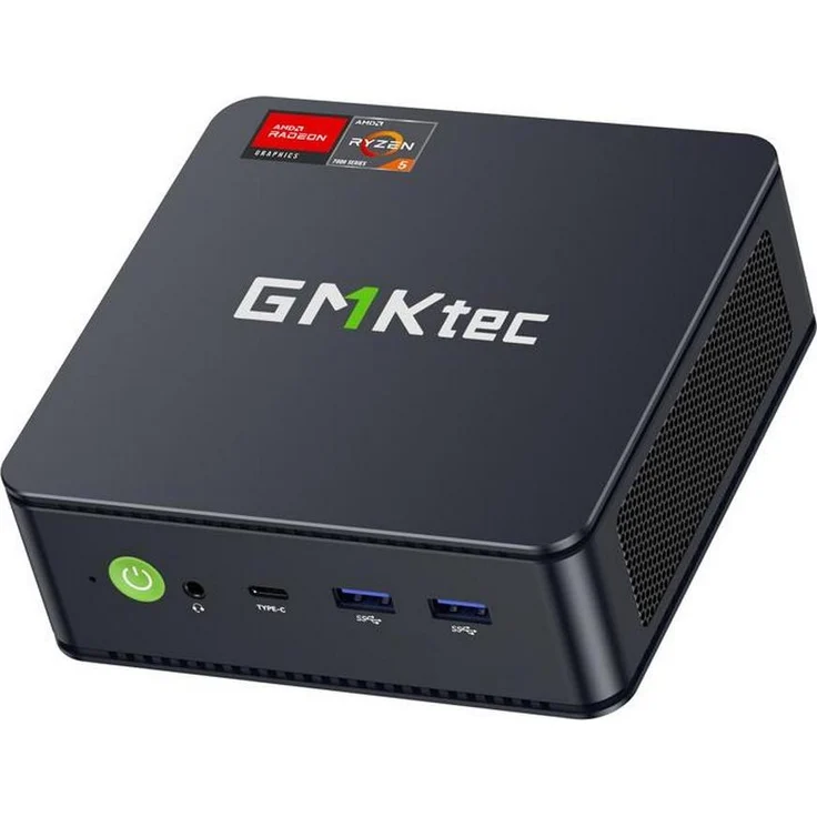 GMKtec M6U-1, Mini PC mit AMD Ryzen 5 7640HS, 32GB RAM, 1TB SSD, Windows 11 Pro, Triple-Display-Unterstützung, Wi-Fi 6E, Bluetooth 5.2