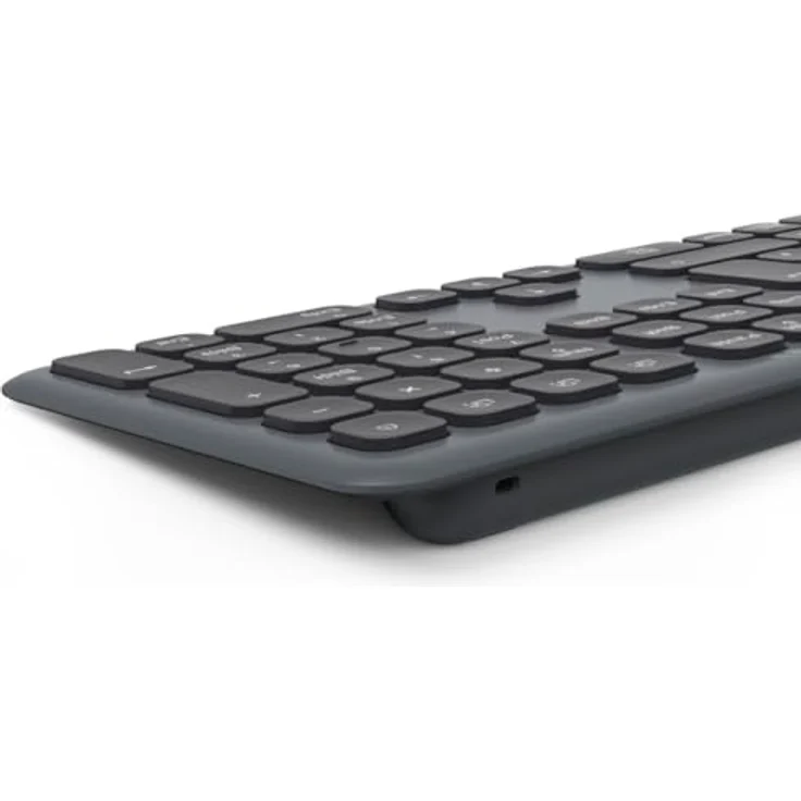 Hama Tastatur-Maus-Set kabellos WKM-550 (Multi-Device 2,4GHz + 2X Bluetooth, 10 m Reichweite, deutsches QWERTZ-Layout, leise, batteriebetrieben) schwarz – Bild 3