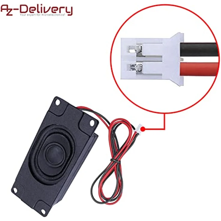 AZDelivery DFplayer Mini 3 Watt, 8 Ohm tragbarer Mini-Lautsprecher mit JST-PH2.0 mm Pin Schnittstelle und E-Book für DIY Projekte, 10 Stück – Bild 5
