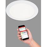 Telefunken LED-Einbauleuchte Virgo, dimmbar, RGBW-Farbwechsel, smart steuerbar, weiß, Ø 17 cm