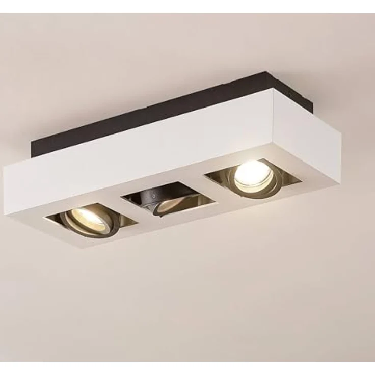 Arcchio Vince Deckenlampe in Weiß aus Aluminium für Küche (3 flammig, GU10) - Modernes Design, hochwertige Qualität, gemütliche Atmosphäre – Bild 2
