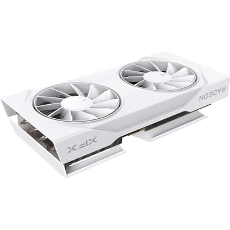 XFX Radeon RX 9060 XT SWIFT OC White, 8 GB GDDR6 Grafikkarte mit Dual Fan Kühlung, 3320 MHz Boost-Takt, 2xDP/1xHDMI – Bild 3
