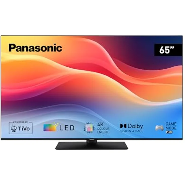 Panasonic TB-65W61AEZ, 65 Zoll 4K Ultra HD LED Smart TV, TiVo, Dolby Vision & Atmos, Game Mode Plus, Sprachsteuerung Alexa & Google, schwarz – Bild 1