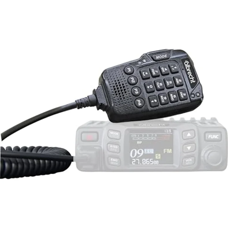 Albrecht Ansteck Sprach-Mikrofon für AE 5900 Mini SSB, multifunktional mit programmierbaren Tasten und LED-Anzeigen – Bild 2