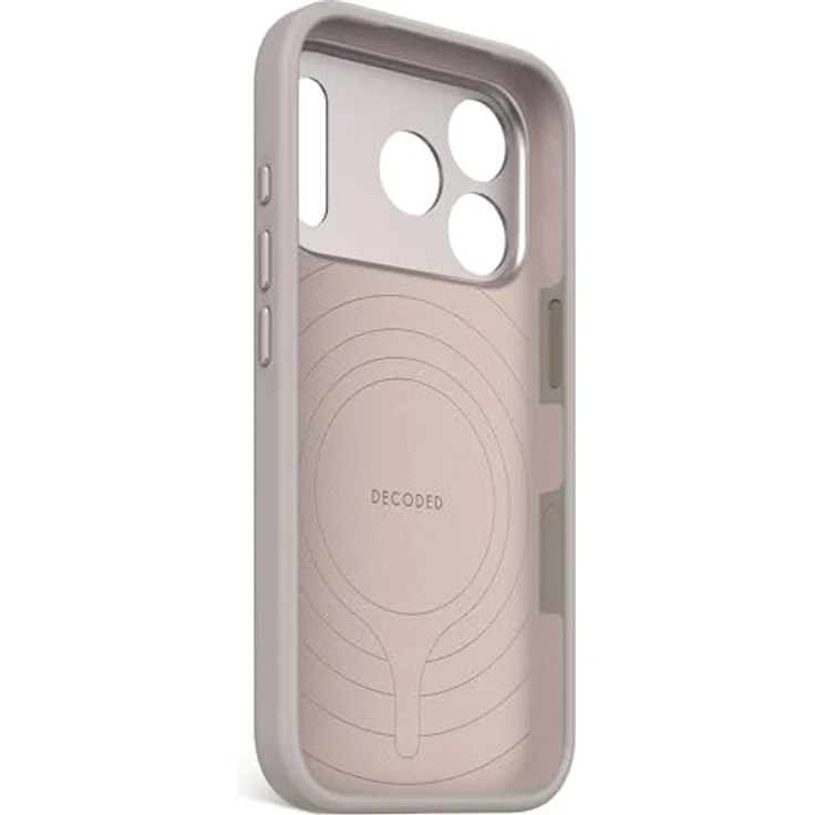 Decoded Silikonhülle für iPhone 17 Pro, Antibakterielle Beschichtung, MagSafe Kompatibel, Fallschutz, Kratzfest, Hell Braun – Bild 5