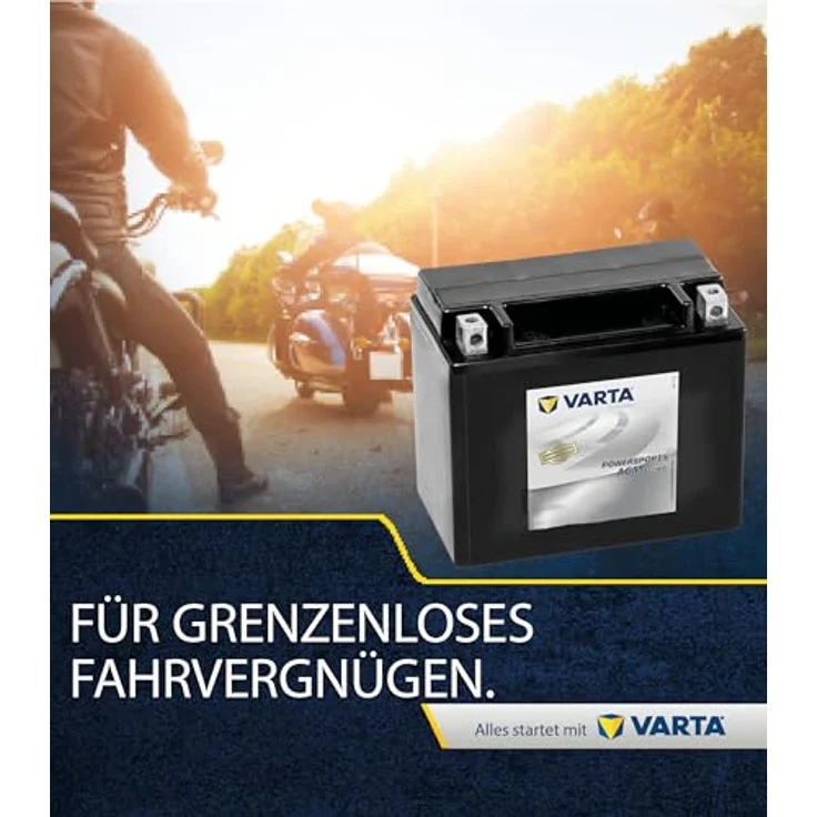 Varta Powersports AGM Motorradbatterie TX7L, 12V 6Ah, rüttelfest, gasdicht, hohe Lebensdauer – Bild 3