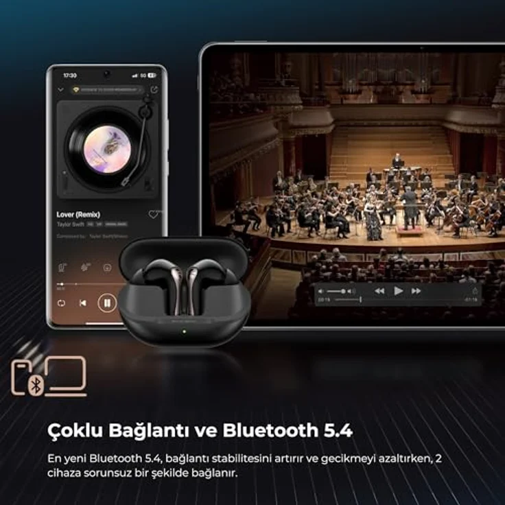 Soundpeats Air5 Pro, kabellose Earbuds mit aktivem Noise Cancelling, schwarz – Bild 2