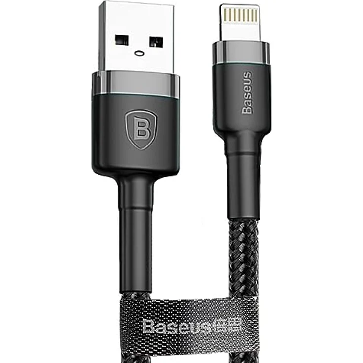 Baseus Cafule Cable - USB to Lightning Cable, 1.5 A, 2 M (Grey-Black) – Bild 8