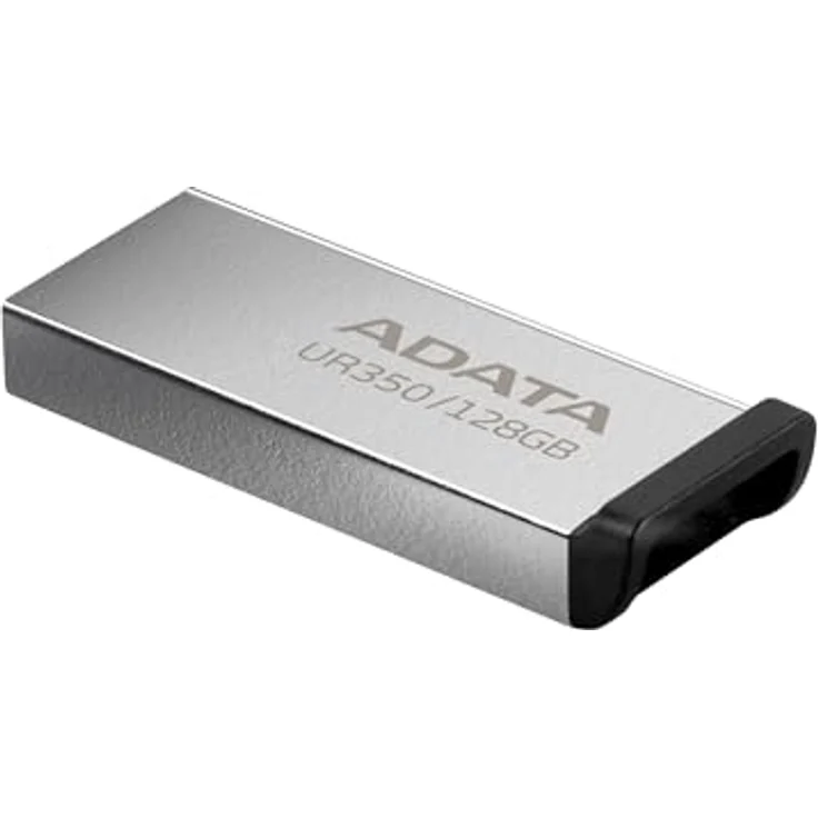 ADATA UR350, USB-Stick 128 GB, USB-A 3.2 Gen 1 (5 Gbit/s), metallisches Design, kappenlos, wasser- und stoßfest – Bild 2