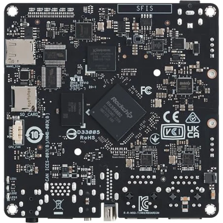 ASUS Tinker Board 3N, Einplatinenrechner mit Rockchip RK3568, 4 GB RAM, 32 GB Speicher, IoT-freundlich, HDMI-Ausgang, Dual-Band WLAN – Bild 5