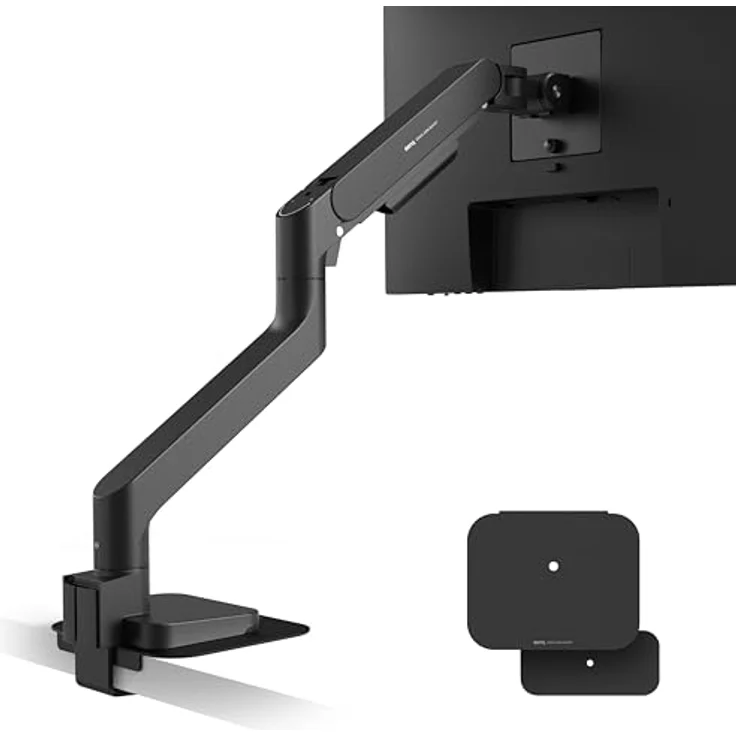 BenQ Universal-Monitorarm, Tischhalterung für 45" Monitore, höhenverstellbar und neigbar, Schwarz – Bild 1