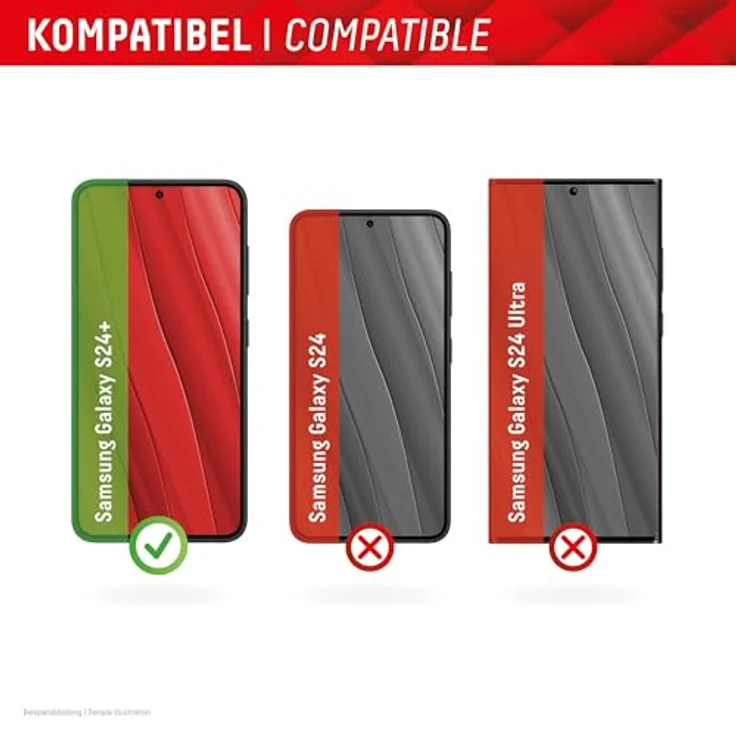 Displex Schutzglas 2D/ Clear (10H) für Samsung Galaxy S24+/S25+, Eco-Montagerahmen, Tempered Glas, kratzer-resistente Schutzfolie, hüllenfreundlich – Bild 5