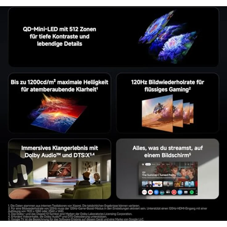Xiaomi Smart TV S 2026, 75 Zoll Mini LED 4K UHD mit Google TV – Bild 2