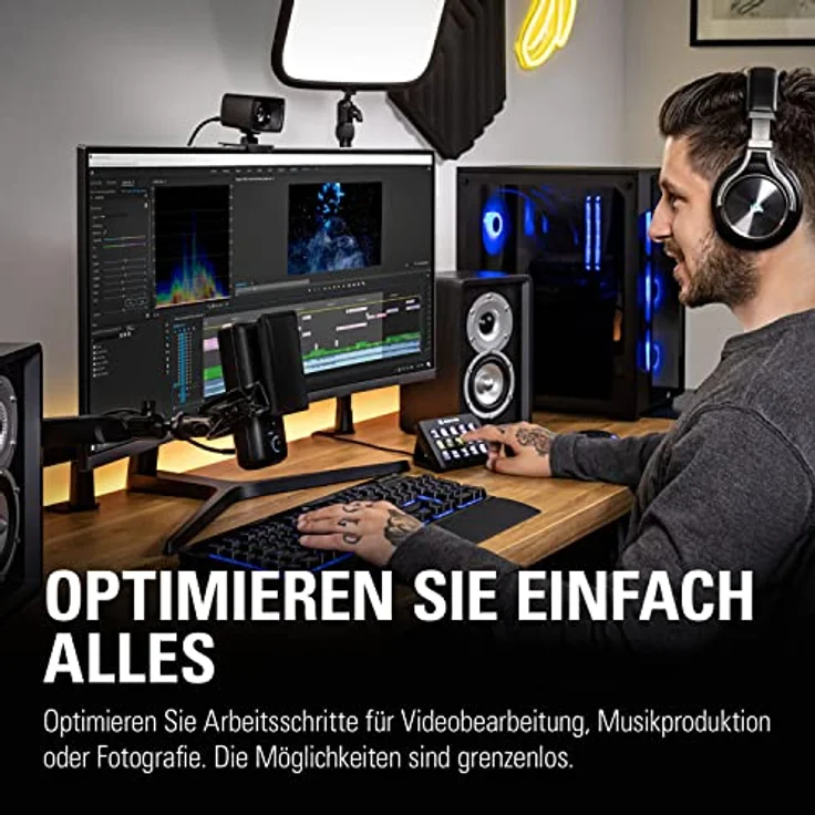 Elgato Stream Deck MK.2 – Studio-Controller, 12GB, 15 Makrotasten, auslösen von Aktion in Apps und Software wie OBS, Twitch, YouTube und anderen, für Mac und PC, Schwarz – Bild 5