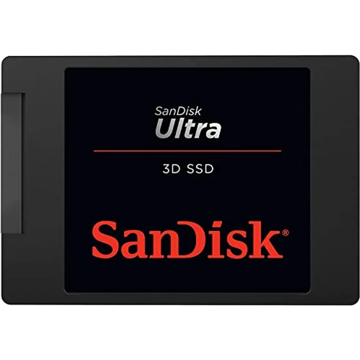 SanDisk Ultra 3D SSD 2 TB SSD interne SSD Festplatte (SSD intern 2,5 Zoll, stoßbeständig, 3D NAND-Technologie, n-Cache 2.0-Technologie, 560 MB/s Übertragungsraten) Schwarz – Bild 1