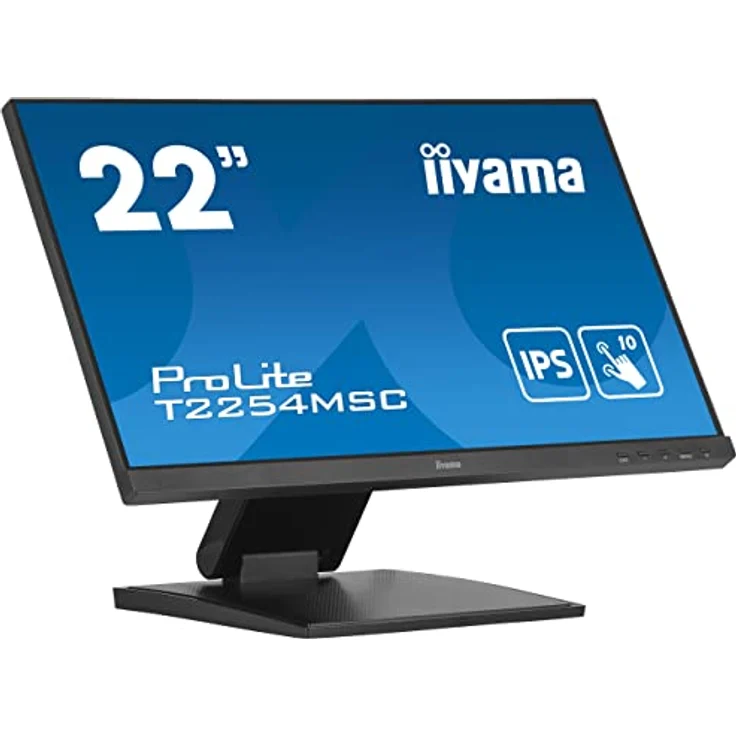 iiyama T2254MSC-B1AG-21.5, IPS Touch-Monitor, Full HD 1920x1080, Anti-Glare, Schwarz – Bild 1