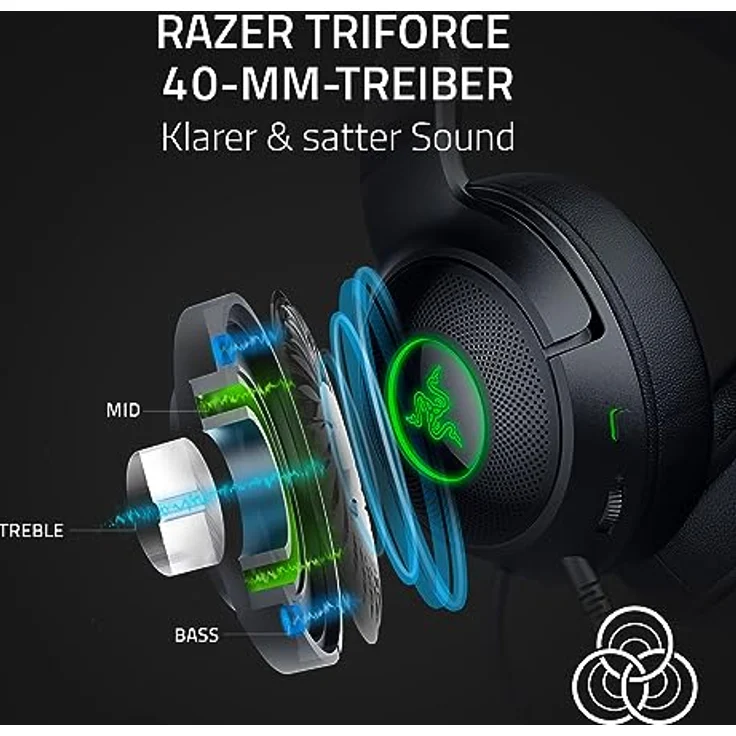 Razer Kraken Kitty V2 - Kabelgebundenes RGB-Headset mit Katzenohren (Reaktive Streaming-Beleuchtung, Razer HyperClear Mikro, TriForce 40-mm-Treiber, 7.1 Surround Sound) Schwarz – Bild 5