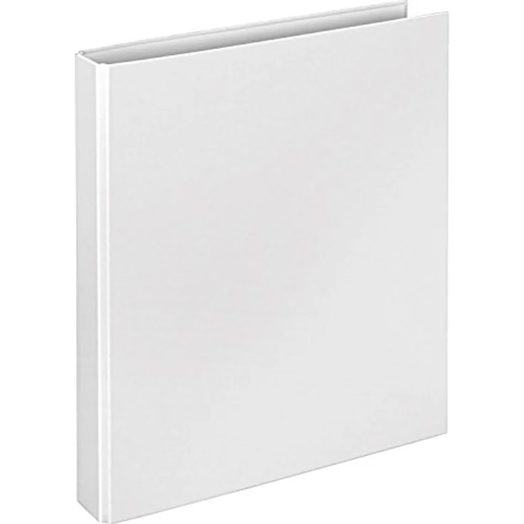 VELOFLEX Präsentationsordner Basic A4 mit PP-Beschichtung, 2-D-Ring-Mechanik und 25 mm Füllhöhe, weiß – Bild 1