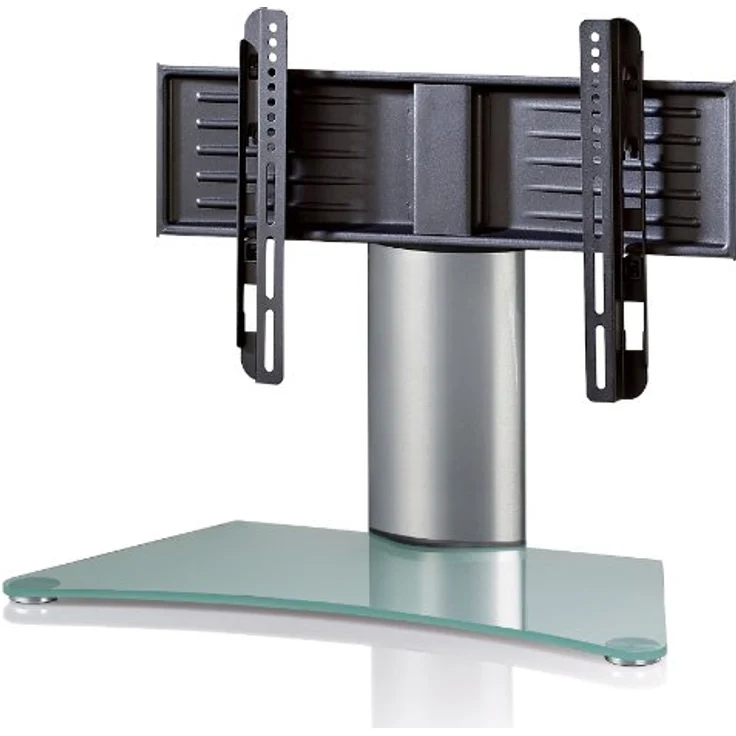 VCM TV-Standfuß Tischfuß TV Fernseh Aufsatz Fuß Erhöhung schwenkbar drehbar schwarzglas-Mattglas ''Windoxa Mini'' – Bild 3