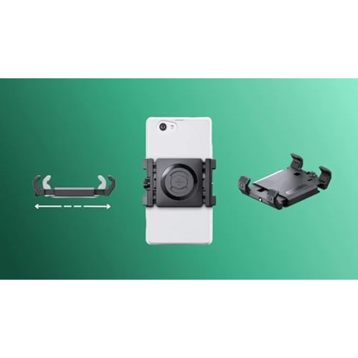 Egret Phone Fix Universal-Handyhalterung für Lenkstange, 2-in-1 Halterung für E-Scooter und Fahrräder, werkzeuglose Montage, Schwarz – Bild 4