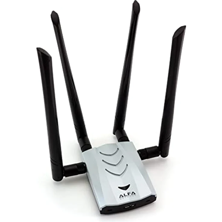 ALFA Network AWUS1900, 802.11ac AC1900 Ultra-Speed USB Adapter mit 4 Antennen, Dualband 2.4GHz/5GHz, USB 3.0 – Bild 1
