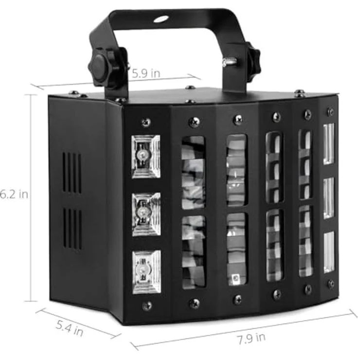 N-Gear DB-42 / 3-1 Derby (LED), Multifunktionaler Scheinwerfer mit RGB-LEDs, Schwarz – Bild 4
