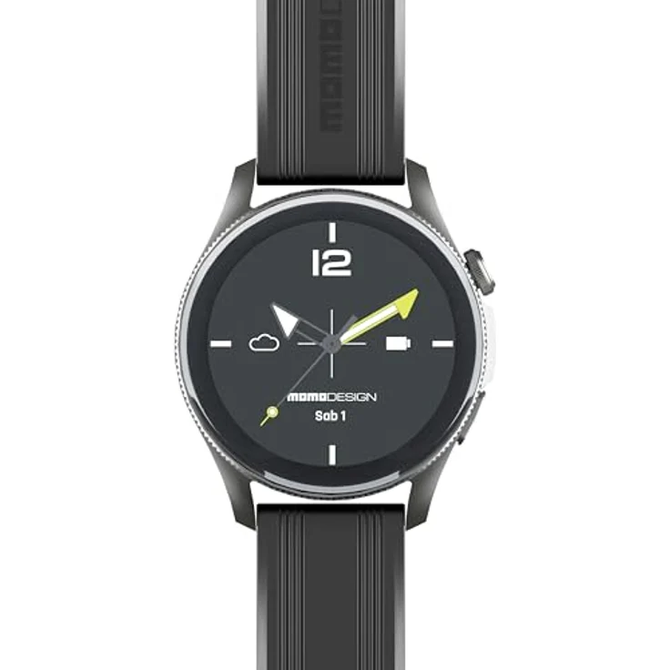 Interphone Smartwatch Zero, 1,43" TFT Full-Touch-Display, Bluetooth-Verbindung, schwarz – Bild 1