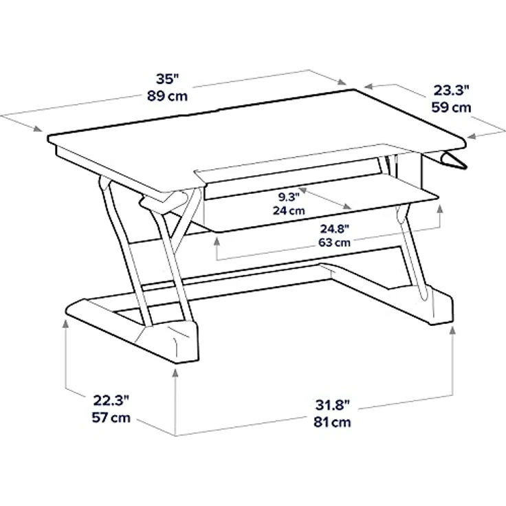 ERGOTRON WorkFit-T Sitz-Steh-Schreibtisch-Arbeitsplatz schwarz Anhebung bis 38cm belastbar bis 15 kg – Bild 5