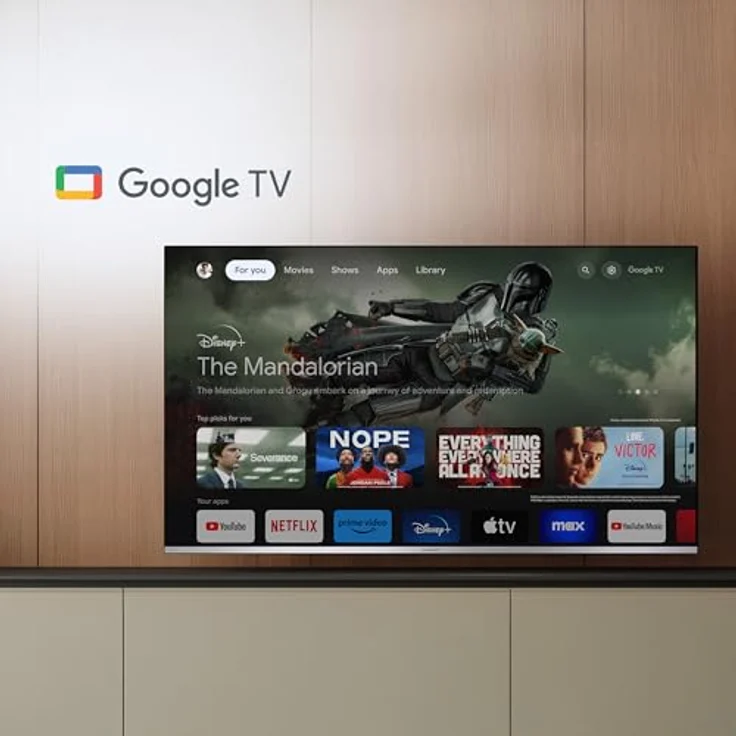 Sharp QLED TV 55JP7765E, 55 Zoll 4K UHD Smart Fernseher mit Mini LED, Dolby Vision HDR, Dolby Atmos, Sound by Harman Kardon, Google Assistant und Triple-Tuner – Bild 5