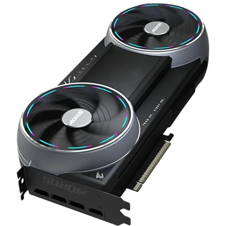 GIGABYTE GeForce RTX 5090 AORUS INFINITY - 32GB GDDR7 RAM - Overclocked Grafikkarte mit RGB Halo und Double-Flow-Through-Design – Bild 4