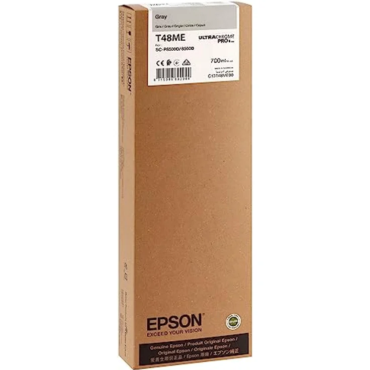 Epson Tintenpatrone T48M, grau, 700 ml, kompatibel mit SureColor P8560D, UltraChrome Pro6 – Bild 1
