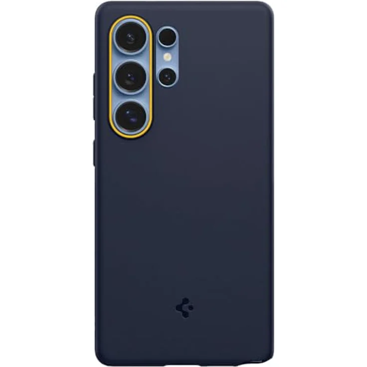 Spigen NanoPop MagFit Hülle für Samsung Galaxy S25 Ultra, Kompatibel mit MagSafe -Blueberry Navy, Zweifarbiger Kameraring, Glattes TPU, Schutzrand – Bild 4