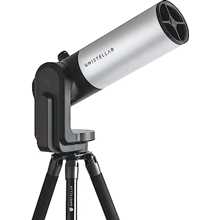 Unistellar – EVSCOPE 2 – Vernetztes Smart Teleskop – Anfänger und Fortgeschrittene – Kompatibel mit iPhone Android – 114 mm Öffnung – Nikon Okular-Technologie
