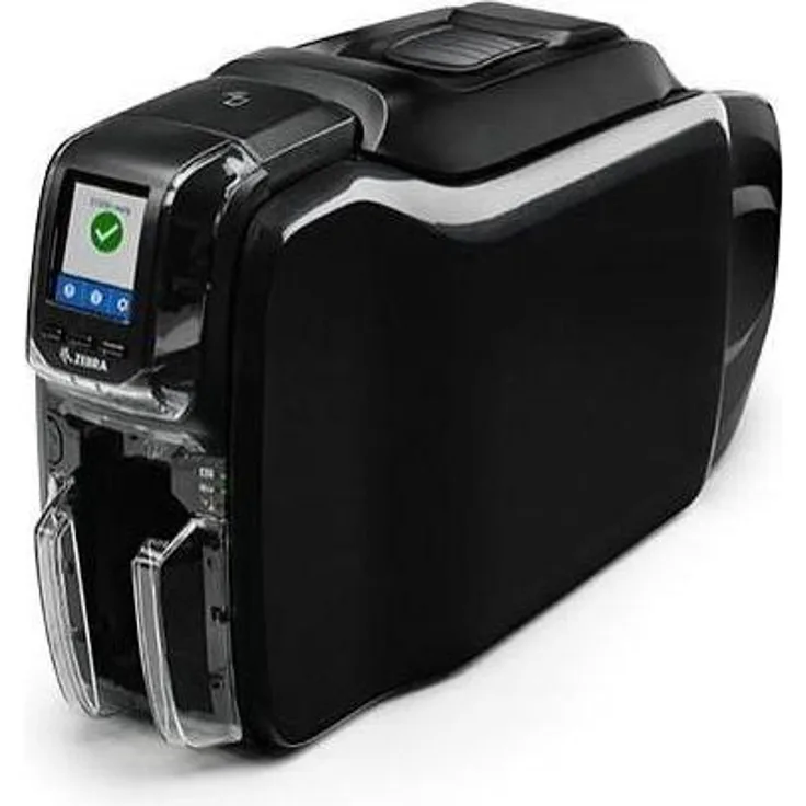 Zebra ZC350, Etikettendrucker mit Farbsublimation, 300 dpi, bis zu 225 Karten/Stunde, USB 2.0 und LAN, 100 Karten Kapazität