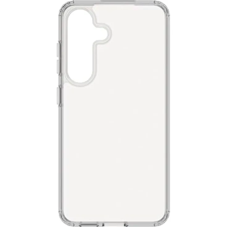 Black Rock Handyhülle für Samsung Galaxy S25, transparente Schutzhülle mit Wireless Charging-Kompatibilität, Slim TPU-Rahmen, Anti-Gelbstich, passgenaues Design