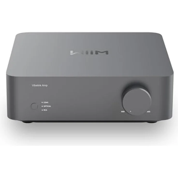 WiiM WiiM Vibelink Amp, Vollverstärker mit 100 Watt/Kanal, D/A-Wandler, Graphit-Grau – Bild 1